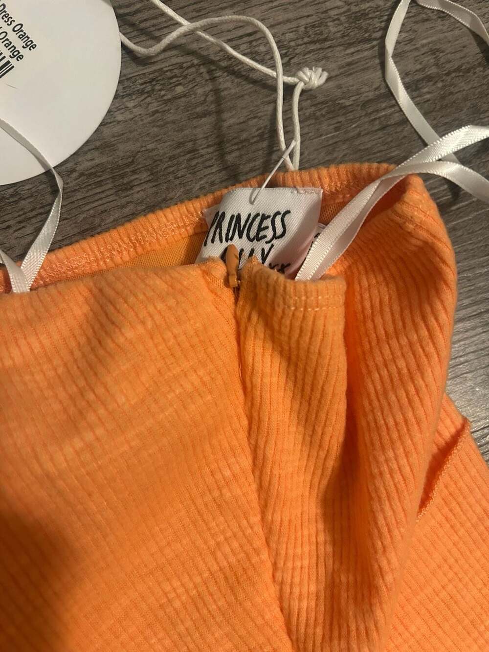Princess Polly Oscar Midi Dress Orange Size US 6 - Picture 4 of 6